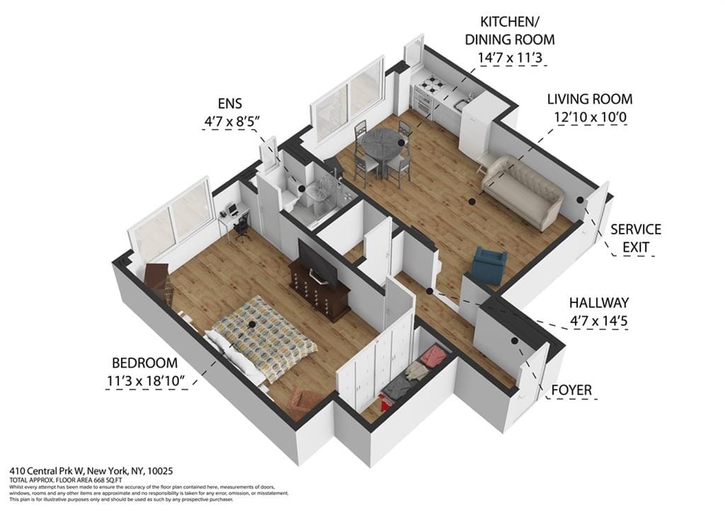 410 Central Park 3C, New York, New York, 10025 image 11